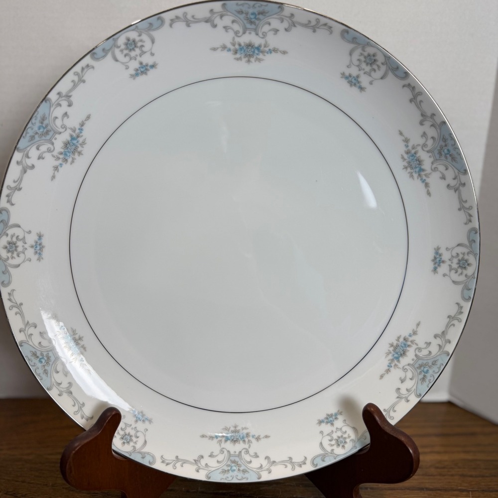 Fashion Royale Heirloom 5915 Fine China 12" Chop Plate Platter Blue Floral Japan